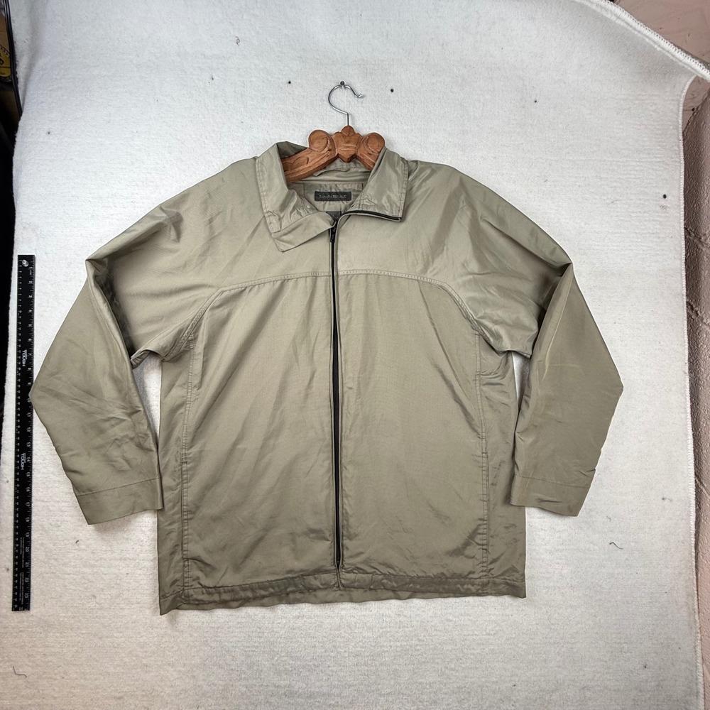 Banana Republic‎ Mens Large Khaki Tan  Windbreaker Jacket gorpcore utility coat